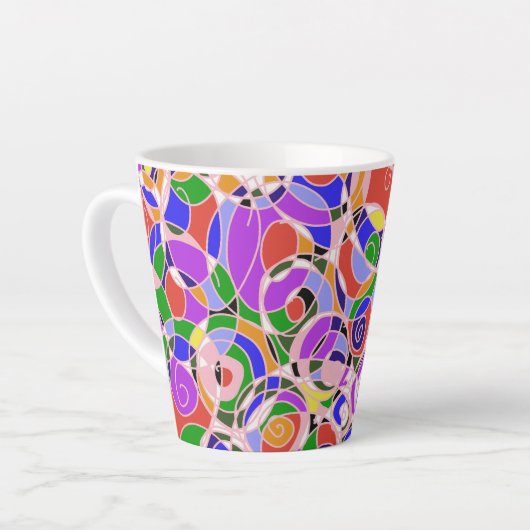  Abstracte patronen  Latte Mok (Linkerhoek)