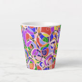  Abstracte patronen  Latte Mok (Voorkant)