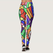  Abstracte patronen  Leggings (Achterkant)