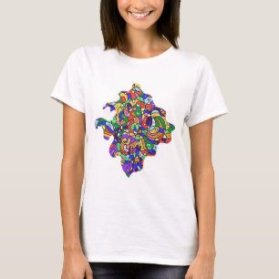 Abstracte patronen T-shirt