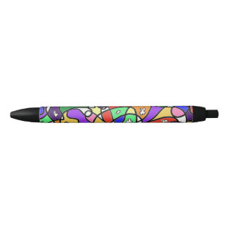  Abstracte patronen  Zwarte Inkt Pen