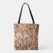 Abstracte Patroon Brush Strokes Gift voor haar Tote Bag (Achterkant)