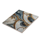 Abstracte Patroon Keramische Tegel Tegeltje (Zijkant)