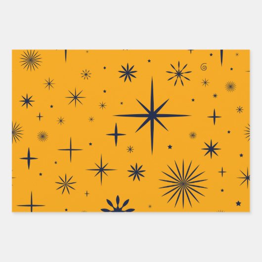  Abstracte Patroon Kerst Inpakpapier Vel (Voorkant)