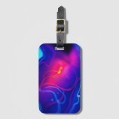 Abstracte Patroon Kleurrijke Artistiek Bagagelabel (Voorkant (verticaal))