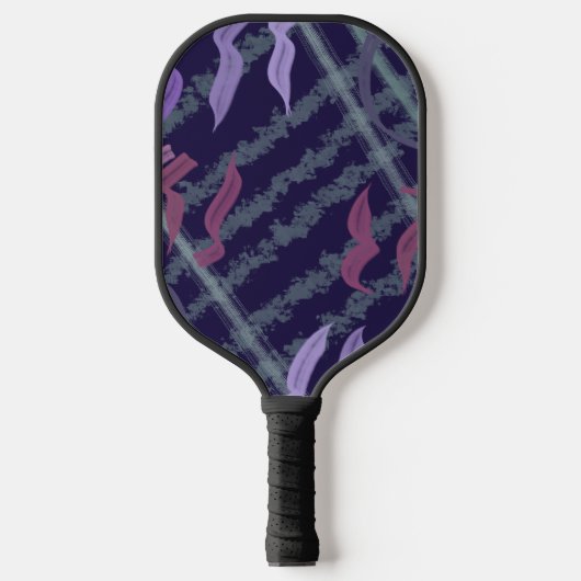 Abstracte patroon kunst van waterverfstreken pickleball paddle (Voorkant)