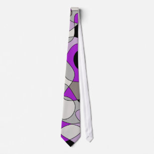 Abstracte patroon - paarse. stropdas