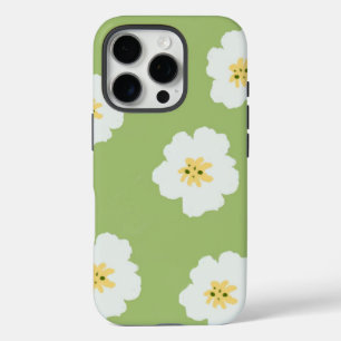 Abstracte Patroon Retro Groen Retro Botanische Wi iPhone 16 Pro Hoesje