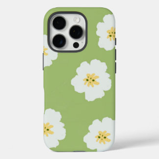 Abstracte Patroon Retro Groen Retro Botanische Wi iPhone 16 Pro Hoesje