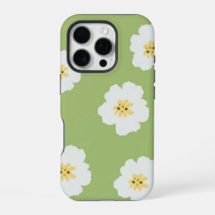Abstracte Patroon Retro Groen Retro Botanische Wi iPhone 16 Pro Hoesje