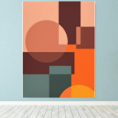 Abstracte patroonachtergrond canvas afdruk (Insitu (Houten vloer))