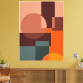 Abstracte patroonachtergrond canvas afdruk (Insitu (Woonkamer))