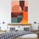 Abstracte patroonachtergrond canvas afdruk (Insitu (Slaapkamer))