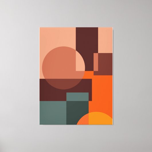 Abstracte patroonachtergrond canvas afdruk (Voorkant)