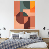 Abstracte patroonachtergrond canvas afdruk (Insitu (Slaapkamer))