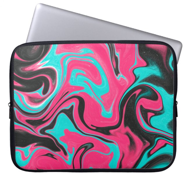 Abstracte patroonachtergrond met verloopstructuur laptop sleeve (Voorkant)