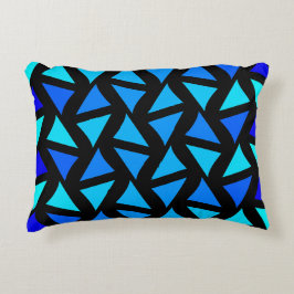 Abstracte patroonblues accent kussen