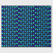 Abstracte patroonblues cadeaupapier (Vlak)