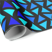 Abstracte patroonblues cadeaupapier (Rol Hoek)