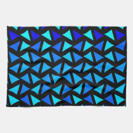 Abstracte patroonblues theedoek