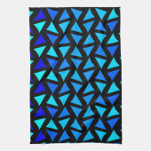 Abstracte patroonblues theedoek (Verticaal)