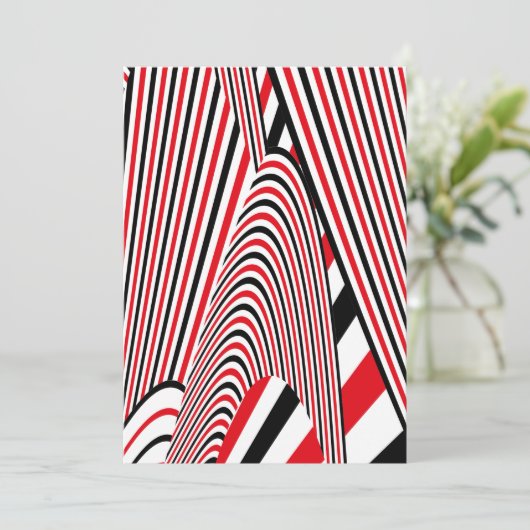 Abstracte Patrooncreatie 2 Bedankkaart (Staand voorkant)