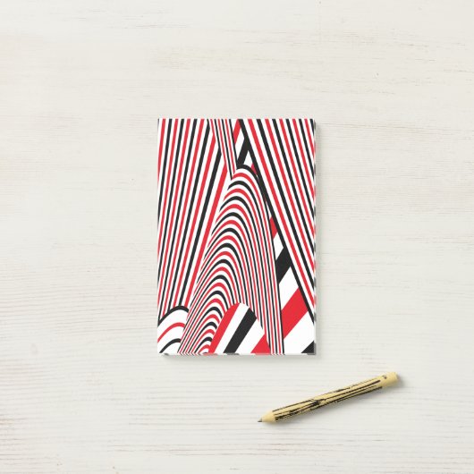 Abstracte patrooncreatie 2 post-it® notes (Op bureau)