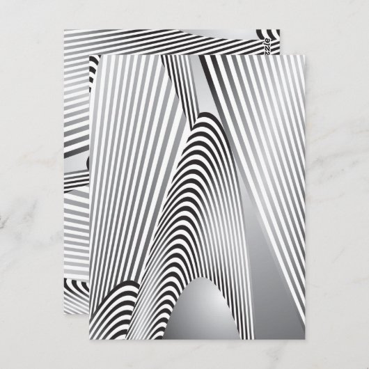 Abstracte Patrooncreatie 3 Briefkaart (Voorkant / Achterkant)