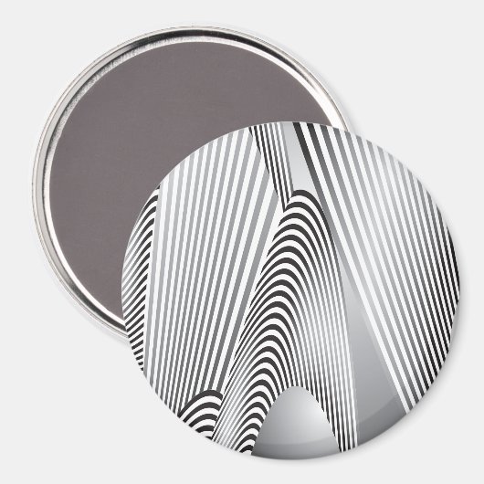 Abstracte Patrooncreatie 3 Magneet (Voorkant / Achterkant)