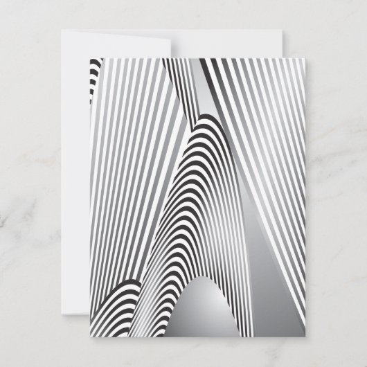 Abstracte Patrooncreatie 3 Notitiekaartje (Voorkant)