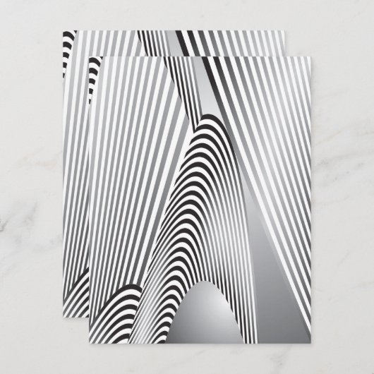 Abstracte Patrooncreatie 3 Notitiekaartje (Voorkant / Achterkant)