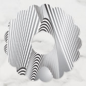 Abstracte Patrooncreatie 3 Wijnglaslabel (Voorkant)