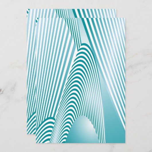 Abstracte Patrooncreatie 4 Bedankkaart (Voorkant / Achterkant)