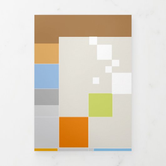 Abstracte patrooncreatie drieluik wenskaart (Cover)