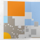 Abstracte patrooncreatie drieluik wenskaart (Binnenzijde eerst)