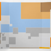 Abstracte patrooncreatie drieluik wenskaart (Binnenkant midden)
