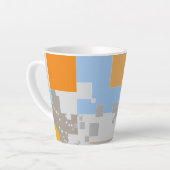 Abstracte patrooncreatie latte mok (Linkerhoek)