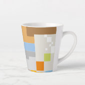 Abstracte patrooncreatie latte mok (Rechts)