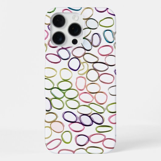 Abstracte patroonkoeling bevestigen iPhone hoesje (Achterkant)