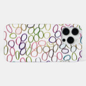 Abstracte patroonkoeling bevestigen iPhone hoesje (Achterkant horizontaal)