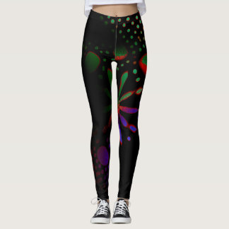 abstracte patroonkunst leggings