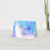 Abstracte Pauw, Aquarel Bedankkaartjes Bedankkaart (Voorkant)