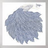 abstracte pauw poster (Voorkant)