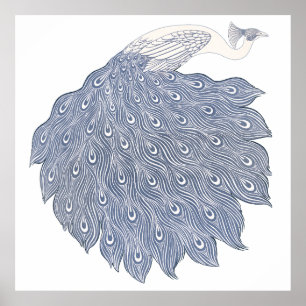  abstracte pauw poster