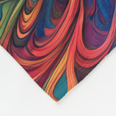 ABSTRACTE PAUWENDEKEN FLEECE DEKEN (Hoek)