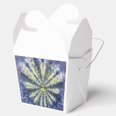 Abstracte Pauwveer Voedseldoos Bedankdoosjes (Geopend)