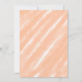 Abstracte Peach Fuzz Waterverf Bold Modern Minimal Kaart (Achterkant)