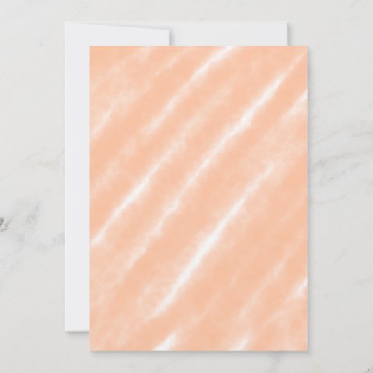 Abstracte Peach Fuzz Waterverf Bold Modern Minimal Kaart (Achterkant)