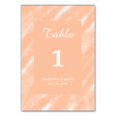 Abstracte Peach Fuzz Waterverf Modern Minimalist Kaart (Achterkant)