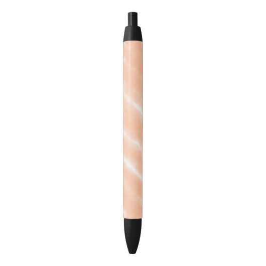 Abstracte Peach Fuzz Waterverf Pattern Bold Modern Zwarte Inkt Pen (Voorkant Verticaal)